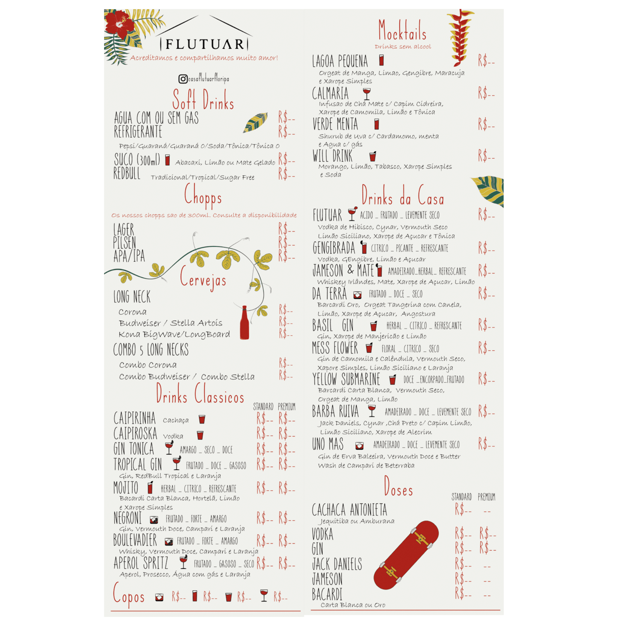 CardápioFlutuar Quadrado