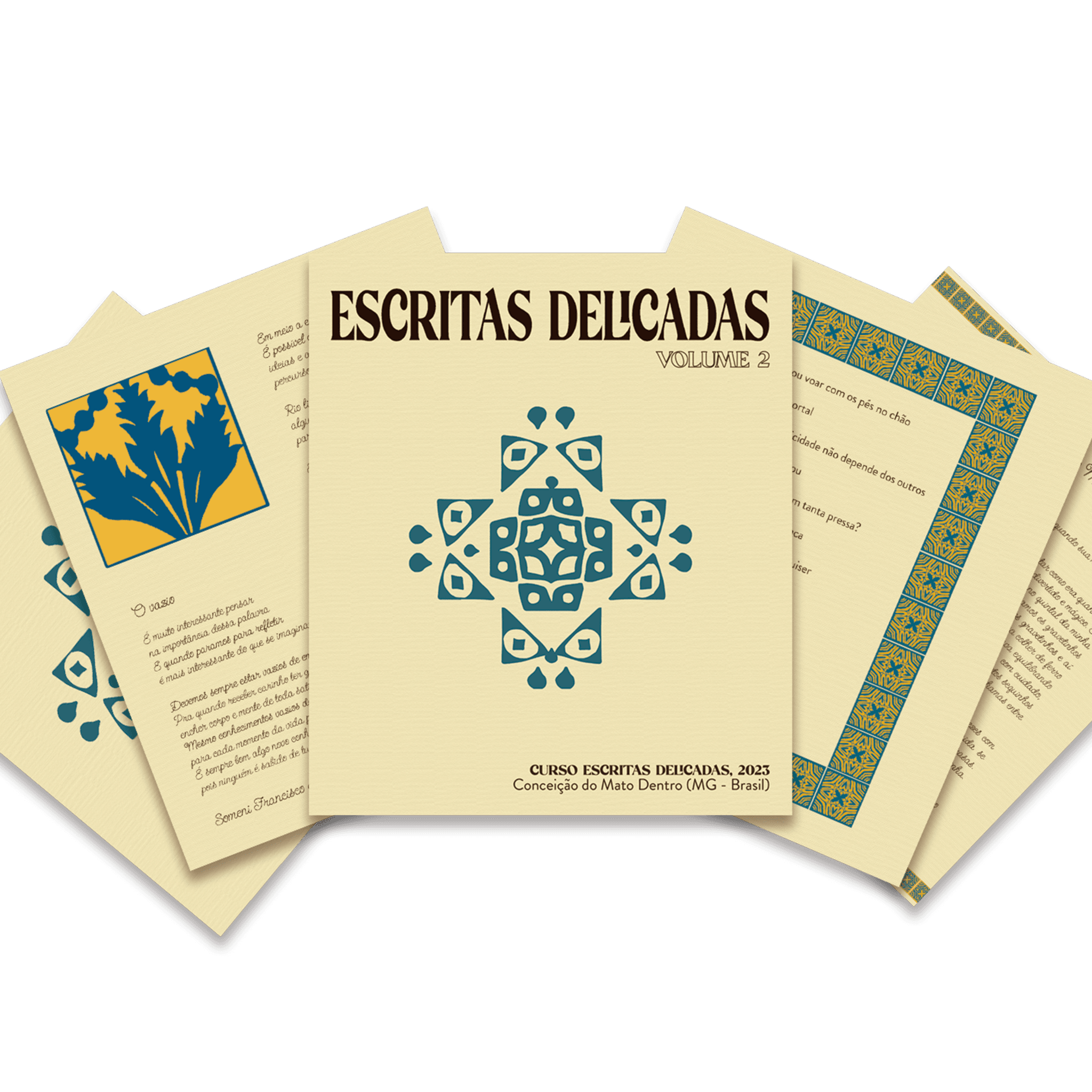 Escritas DEli-Mesclado Quadrado