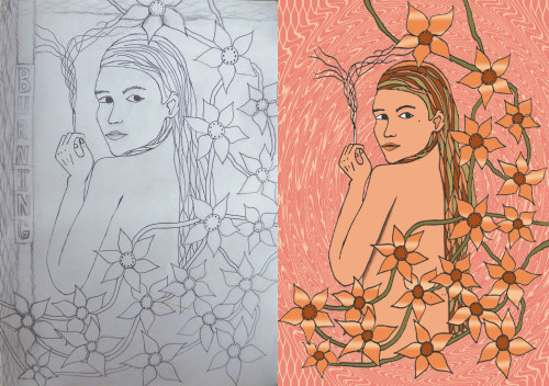 MulherFumandoBurning